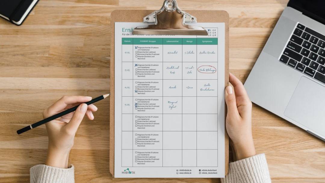 Vorlage Ernährungstagebuch FODMAP Ratgeber Beispiel